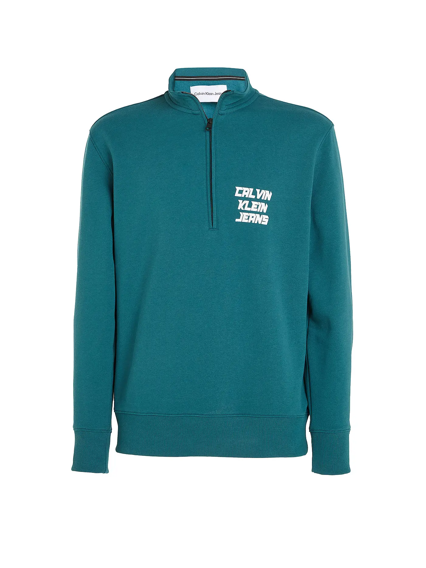 CALVIN KLEIN JEANS | Troyer Sweater | petrol